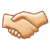 🤝🏻 handshake: light skin tone display on Samsung